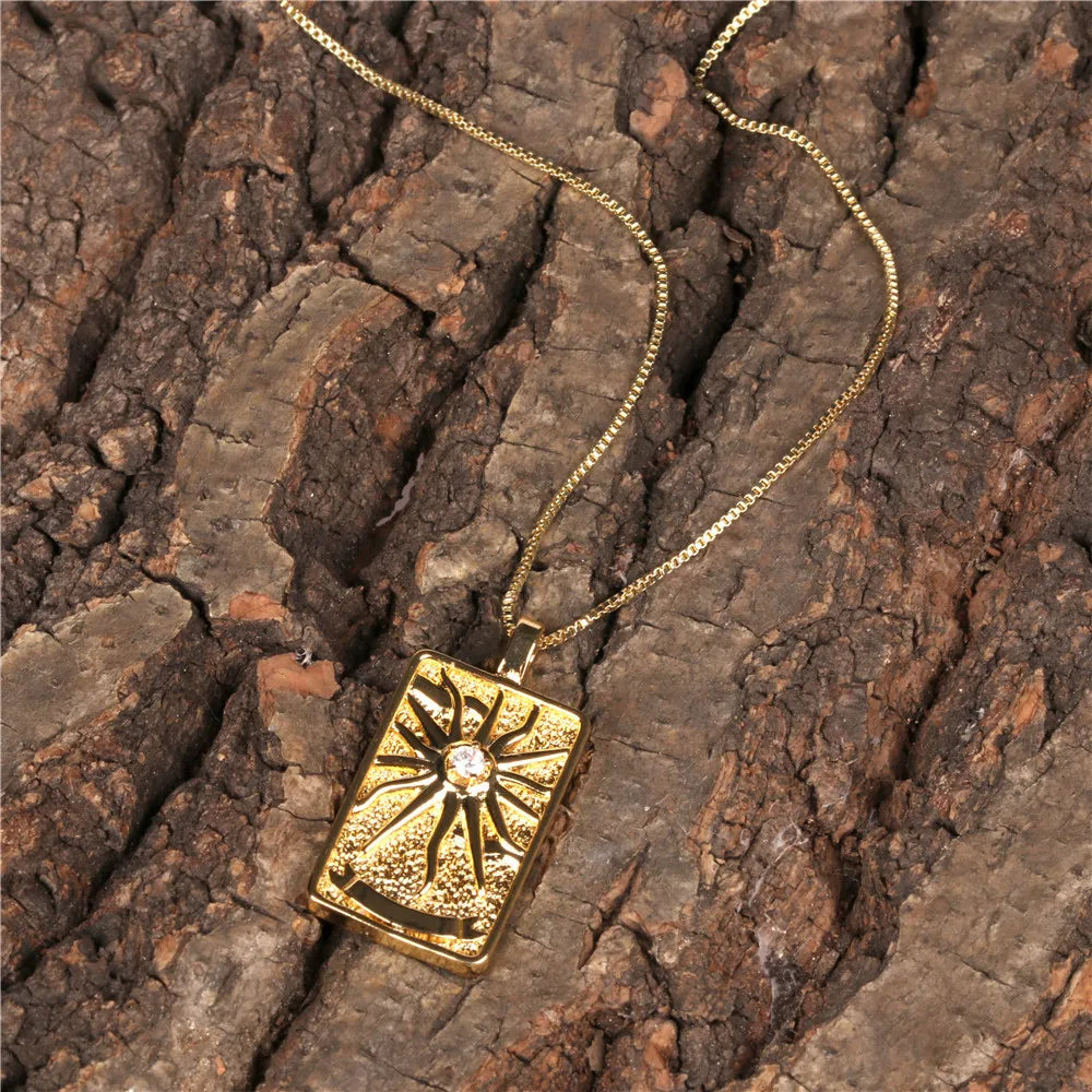 Fashion Necklaces: Tarot Moon Choker Necklace Tarot Divination Jewelry