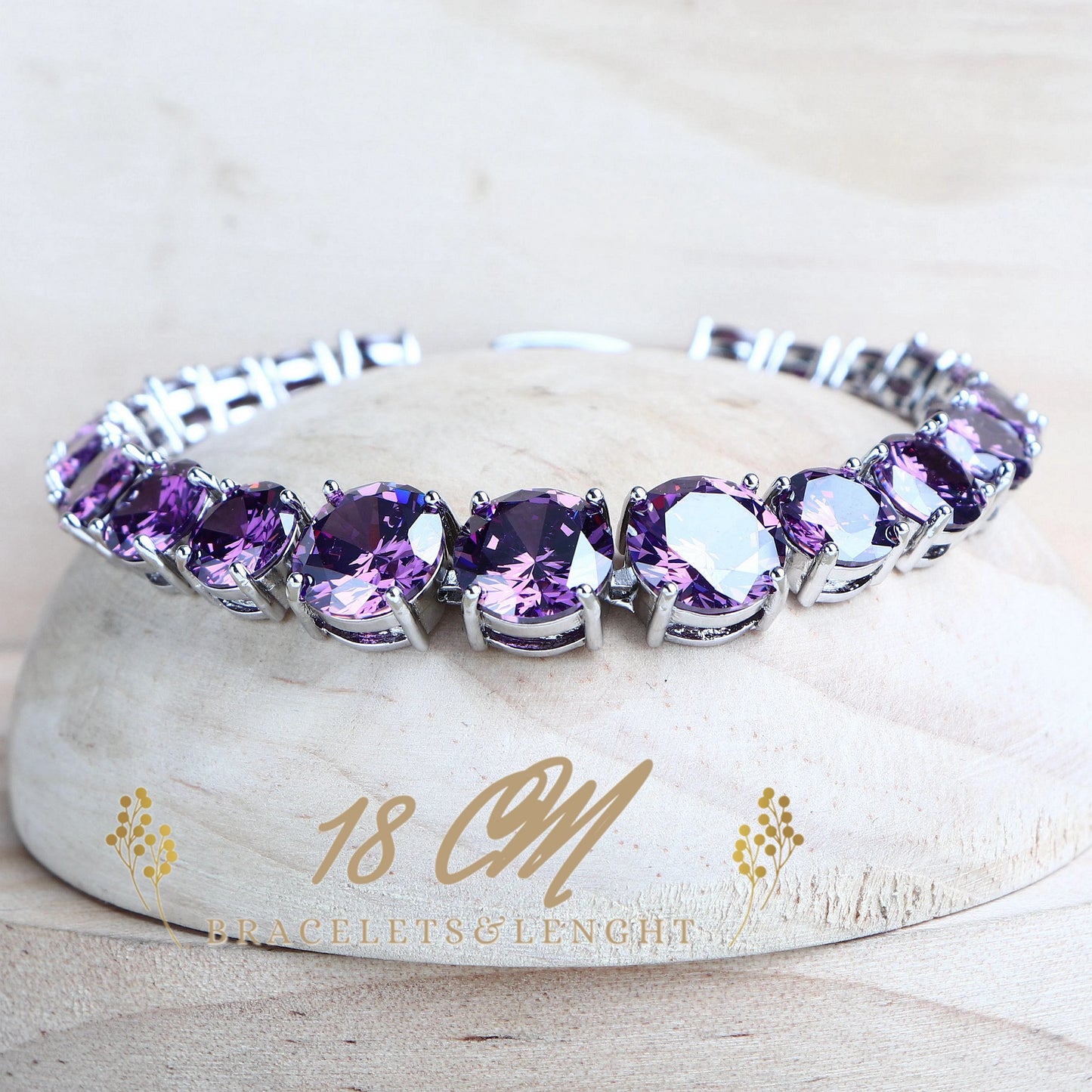 Purple Zirconia Women Bridal Jewelry Sets Silver 925
