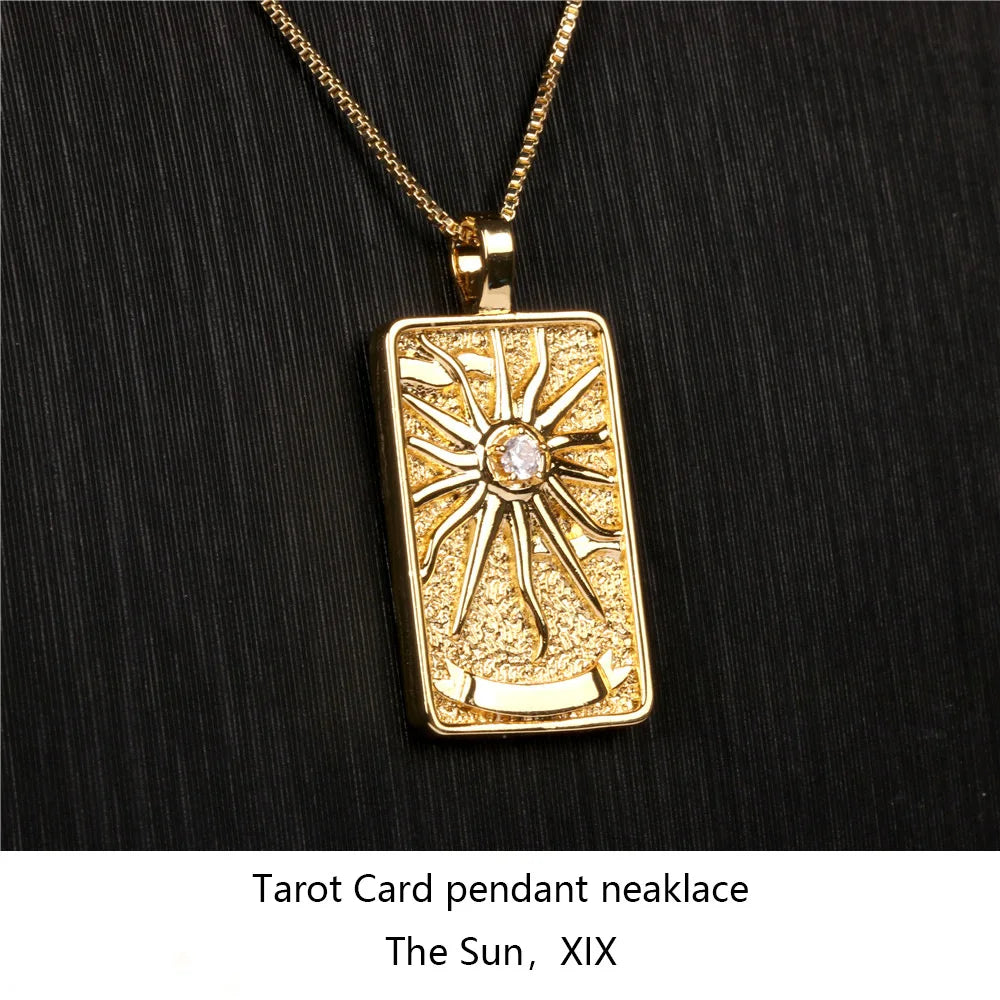 Fashion Necklaces: Tarot Moon Choker Necklace Tarot Divination Jewelry
