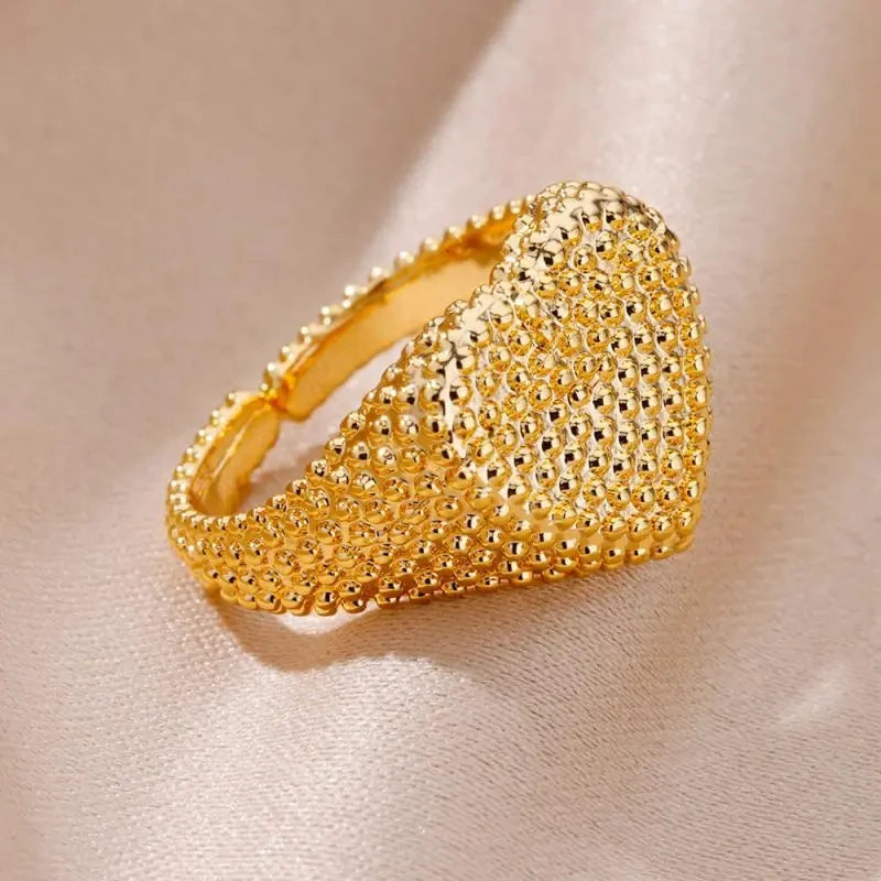 Angel Feather Gold Color Rings